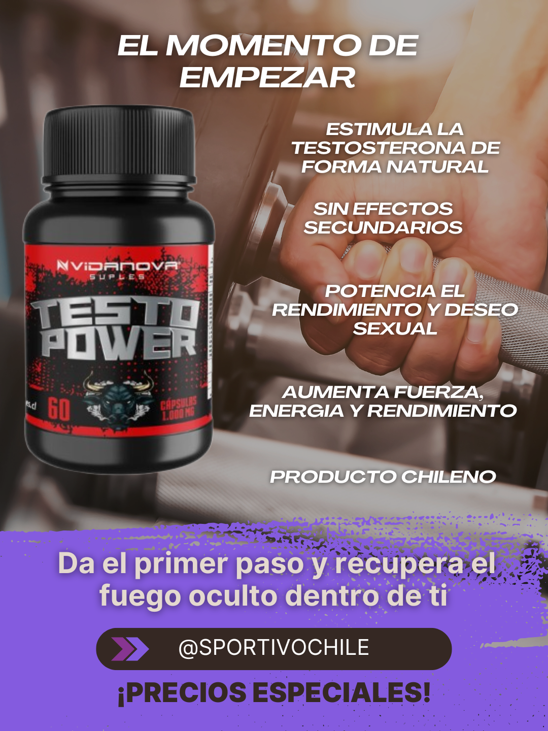 Testo Power 1000mg 60caps